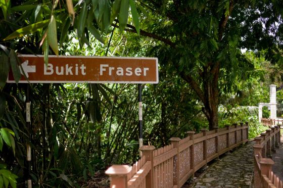 approaching the gap...where the two lane road used to narrow to one