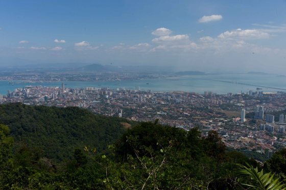 view from penang hill