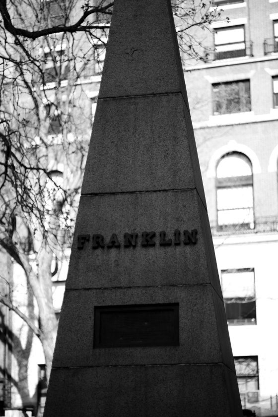 The Franklin tombstone