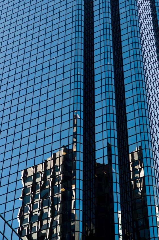 where skyscrapers soared