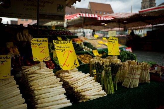 It was white asparagus season!