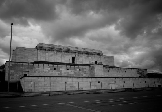 the massive terraced structure at the Zeppelin Field