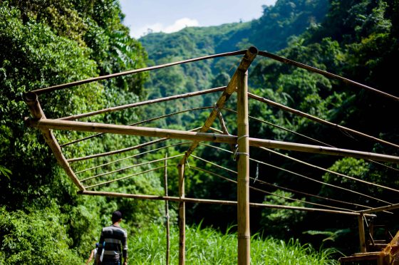 unfinished hut along the way