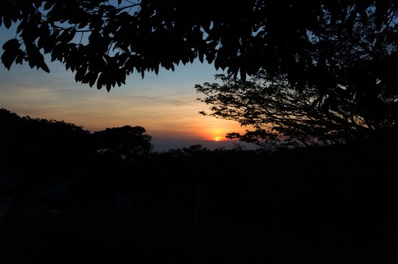 and the sun started appearing