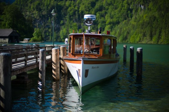 the electric steamer that cruises Konigsee