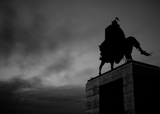 Genghiz Khan' statue in Mongolia