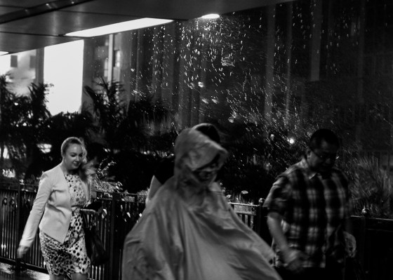 And we got wet even under shelter