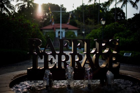 Raffles Terrace and house in background