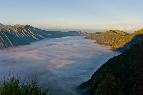 which extended deep into the valley