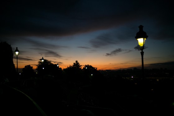 Daybreak over the city