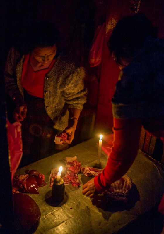 and this butcher lady used 2 candles!