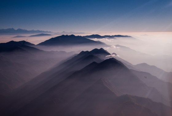 stunning sea of clouds