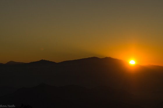 the sun gradually emerged