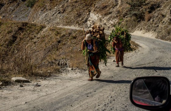 the road to Hetauda cross the mountains