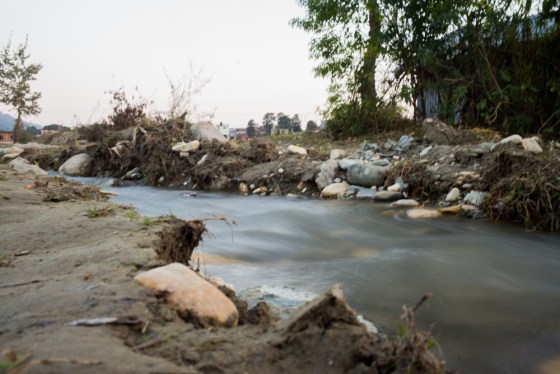 stream leading to the river Rapti