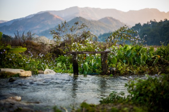 Scenic walk above the suspension bridge