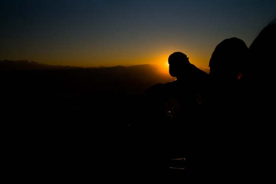 catching the sunrise from Nagarkot