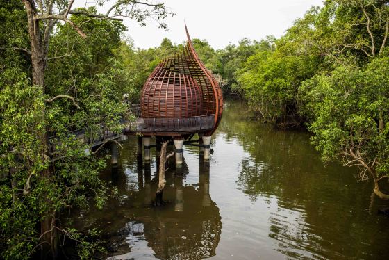 One of the viewing pods...