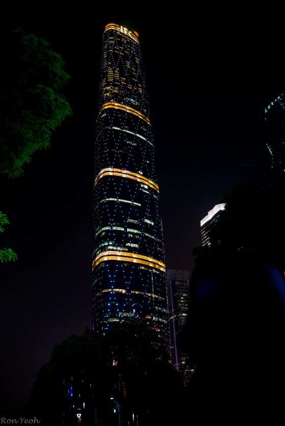 the IFC Tower by night is just spectacular