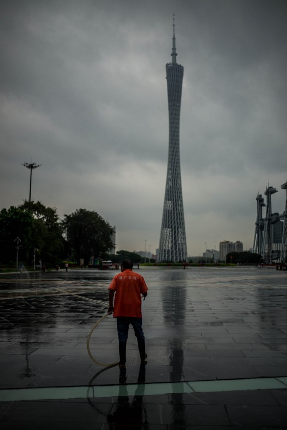 Canton Tower beckoned in the distance