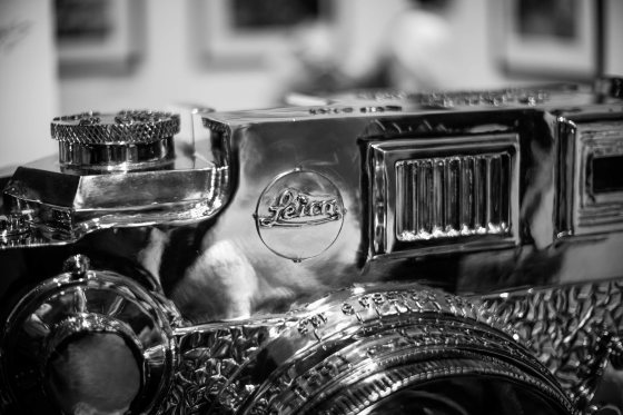 at the entrance was a chrome Leica III...just like the one at the Leica factory in Solms