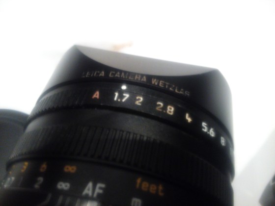 Fall number 3, mud on the aperture ring, dirtying my F numbers.....