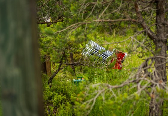 the clay pigeon launcher...looks like a missile launcher!