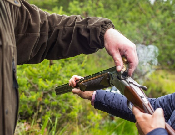 removing the spent cartridge...