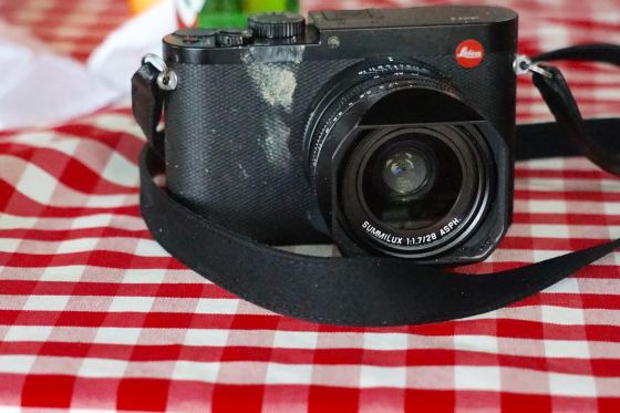 Fall number 2......mud on right side of camera....