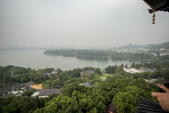 View of Xihu towards hagnzhou City