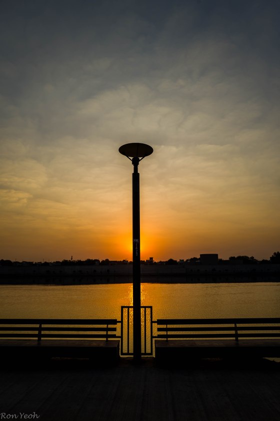 sunrise over sabarmati river